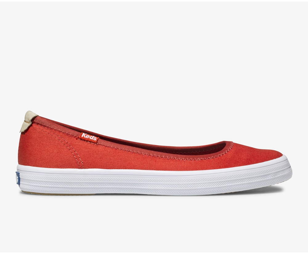 Slip On Γυναικεια - Keds Bryn - Κοκκινα - XURGY0498